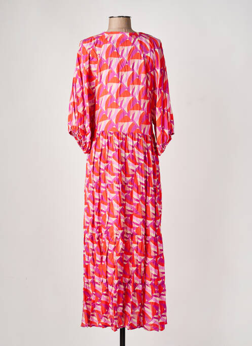 Robe longue manches longues manches longues rose LOLA CASADEMUNT femme