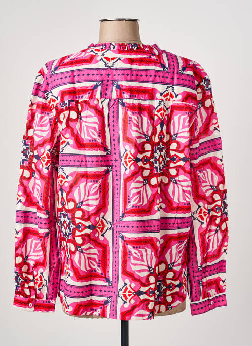 Blouse imprimé fantaisie manches longues rose STREET ONE femme