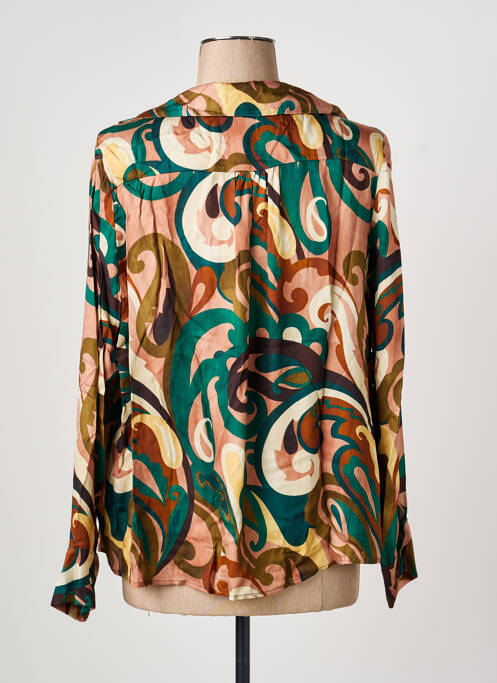 Blouse manches longues manches longues vert ARTIGLI femme