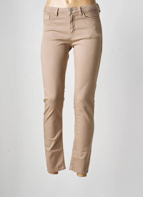 Pantalon slim taille normale taille normale marron ESPRIT femme
