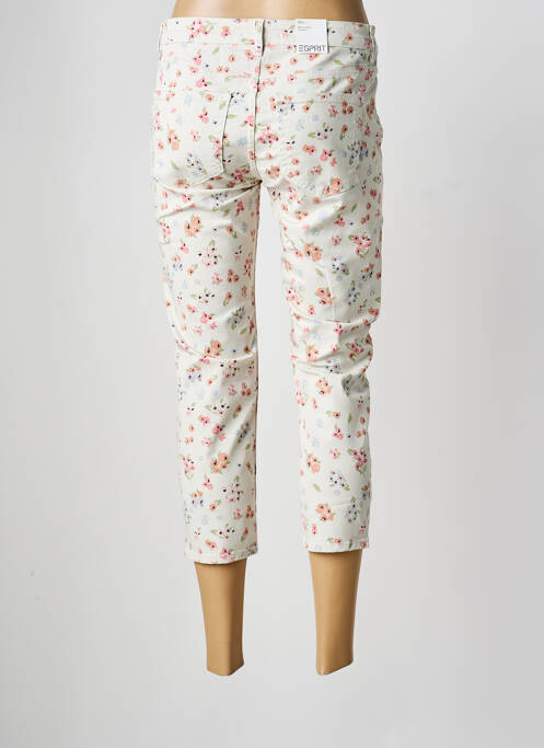 Pantacourt stretch taille normale beige ESPRIT femme