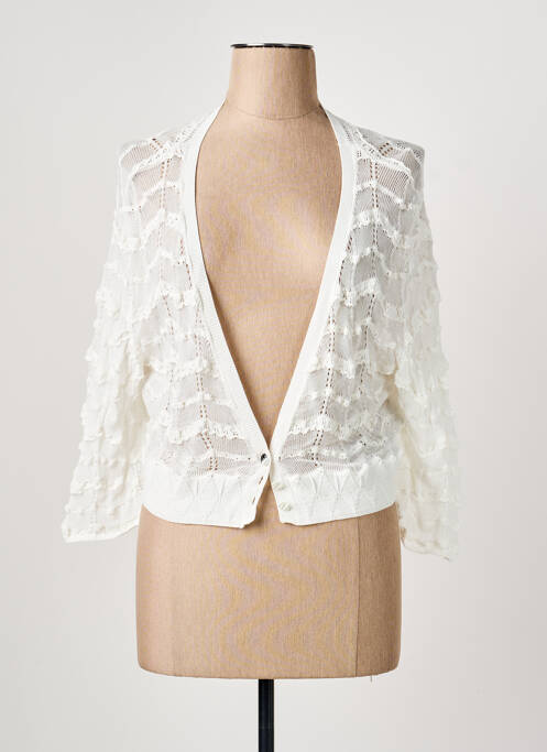 Gilet manches longues blanc ELISA CAVALETTI femme