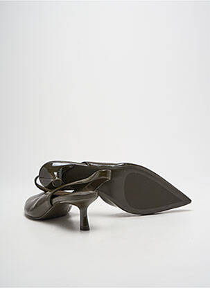 Escarpins tissage satiné talon de 4 à 6cm vert STRADIVARIUS femme
