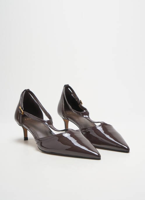 Escarpins fermeture boucle(s) talon de 4 à 6cm marron MNG femme