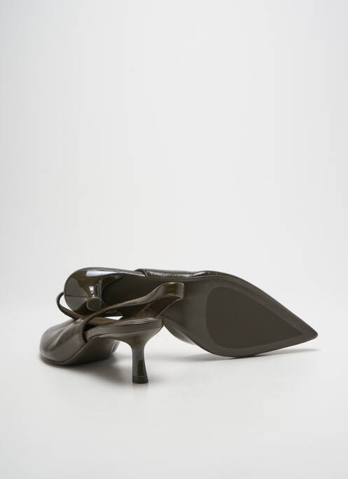 Escarpins tissage satiné talon de 4 à 6cm vert STRADIVARIUS femme