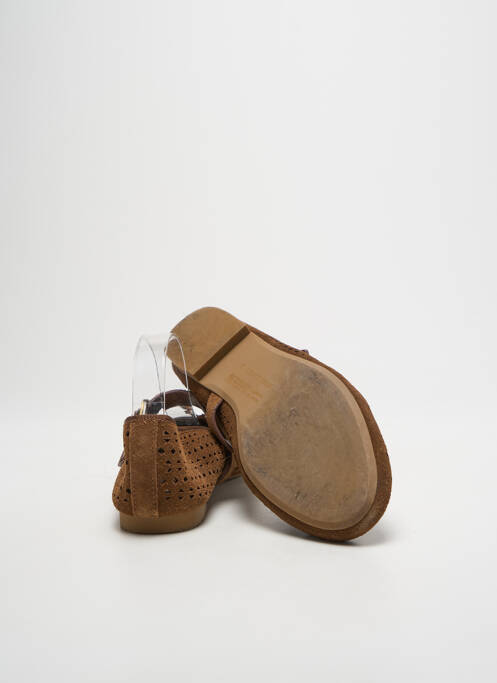 Ballerines bout rond talon plat jusqu'à 3cm marron STRADIVARIUS femme