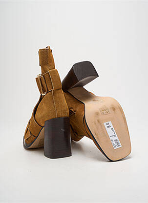 Bottines/boots nubuck talon de 7 à 9cm marron RIVER ISLAND femme