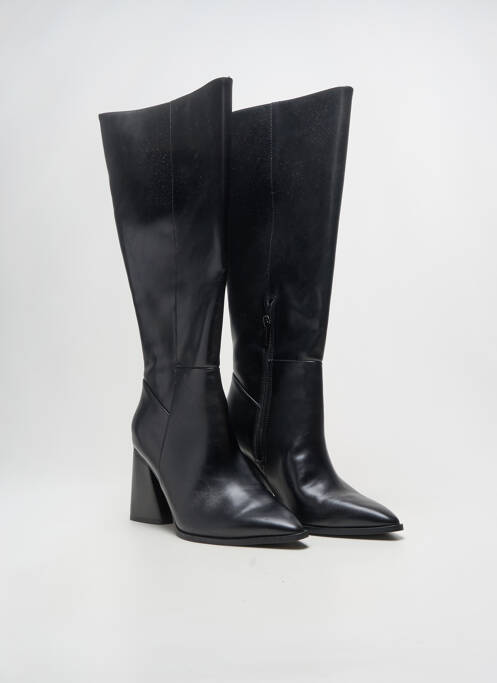 Bottes matière lisse talon de 7 à 9cm noir STRADIVARIUS femme