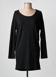 Robe pull stretch manches longues noir YEST femme