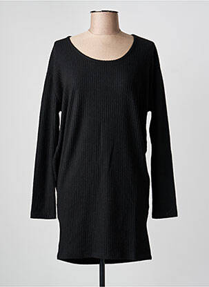 Robe pull stretch manches longues noir YEST femme