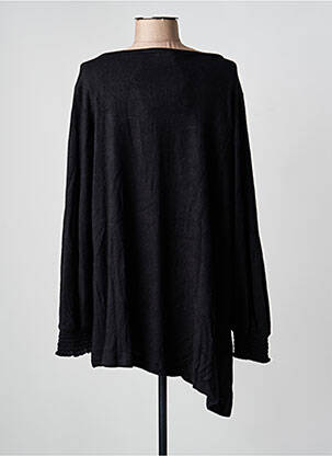 Pull tunique stretch manches longues noir SEMIOLOGY femme