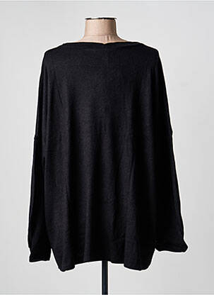 Pull tunique stretch manches longues noir SEMIOLOGY femme