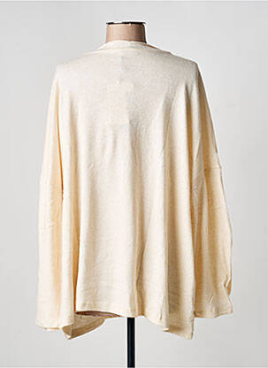 Pull tunique stretch manches longues beige SEMIOLOGY femme