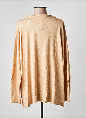 Pull tunique tissage chiné manches longues beige SEMIOLOGY femme