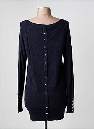Robe pull col v manches longues bleu INTOWN femme