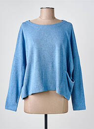 Pull tissage chiné manches longues bleu MES SOEURS ET MOI femme