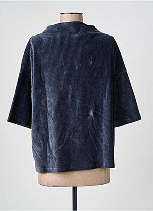 Top stretch manches 3/4 bleu YEST femme