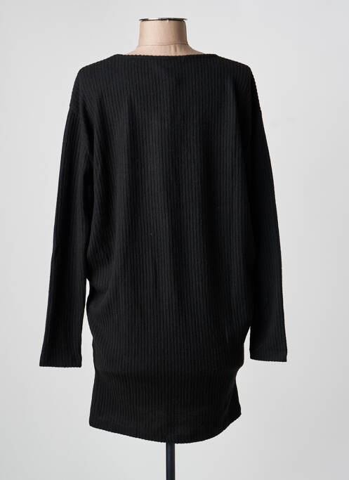 Robe pull stretch manches longues noir YEST femme