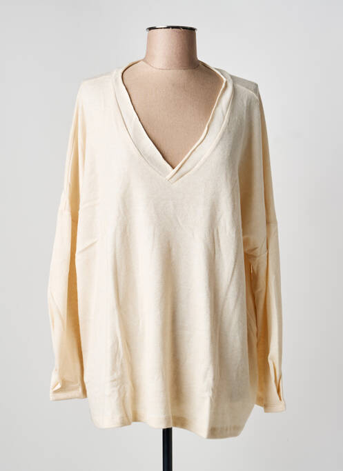 Pull tunique beige SEMIOLOGY femme