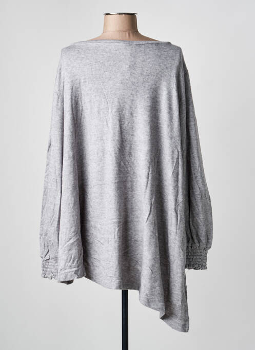 Pull tunique gris SEMIOLOGY femme