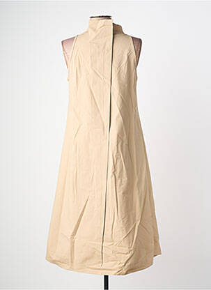 Robe mi-longue sans manche sans manche beige SEMIOLOGY femme