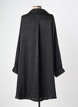 Tunique manches longues col chemisier noir ONE O ONE femme