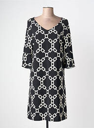 Robe mi-longue manches 3/4 manches 3/4 noir AN II VITO femme