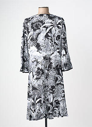 Robe mi-longue manches longues manches longues noir YEST femme