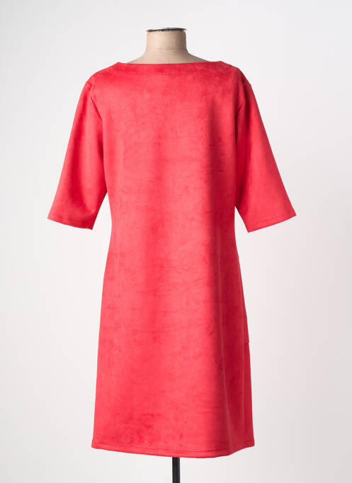 Robe mi-longue manches 3/4 manches 3/4 rouge ONE O ONE femme