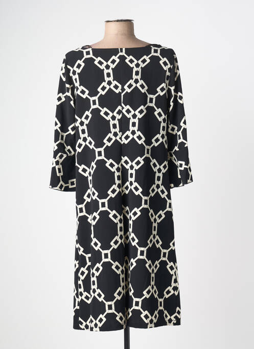 Robe mi-longue manches 3/4 manches 3/4 noir AN II VITO femme