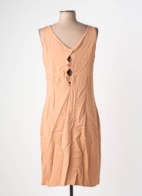 Robe mi-longue sans manche sans manche beige SEMIOLOGY femme