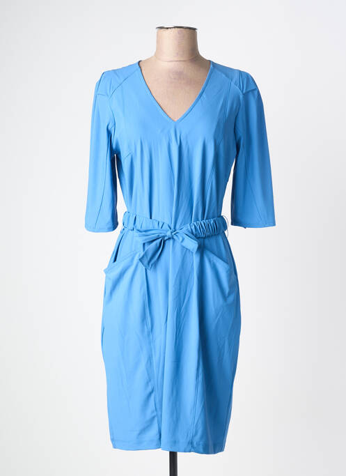 Robe mi-longue manches 3/4 manches 3/4 bleu ESQUALO femme
