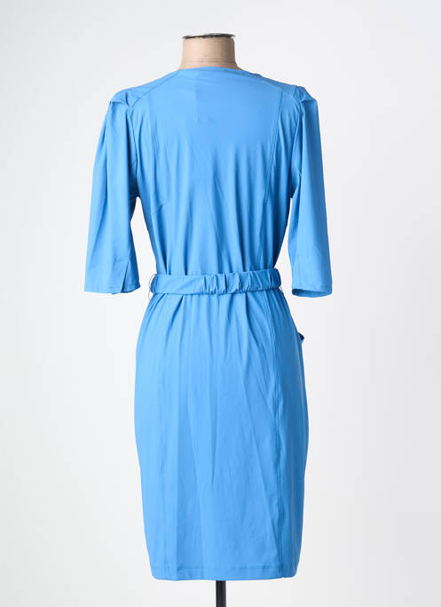 Robe mi-longue manches 3/4 manches 3/4 bleu ESQUALO femme