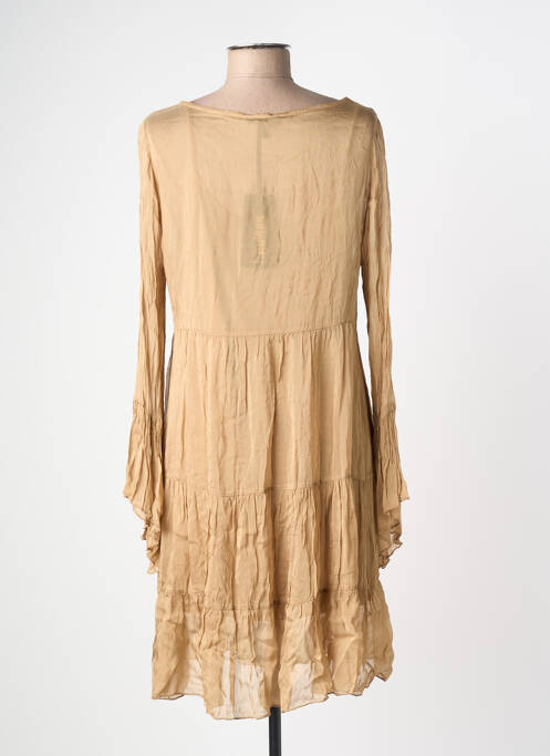Robe mi-longue beige INFINITY femme