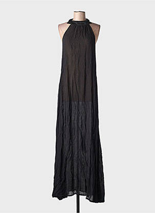 Robe longue sans manche sans manche noir SEMIOLOGY femme