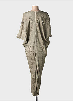 Robe longue manches courtes manches courtes gris SEMIOLOGY femme