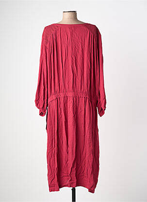 Robe longue manches longues manches longues rouge YESTA femme