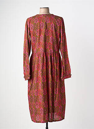 Robe longue manches longues manches longues rouge CHICOSOLEIL femme
