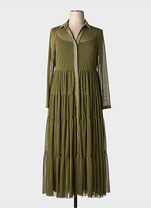 Robe longue vert AN-VITO femme