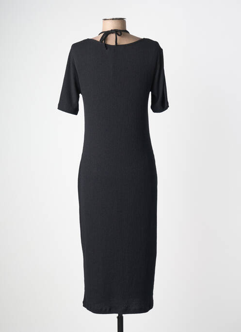 Robe longue manches courtes manches courtes noir YEST femme