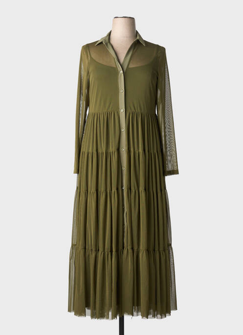 Robe longue vert AN-VITO femme