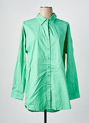 Tunique manches longues col chemisier vert ESQUALO femme