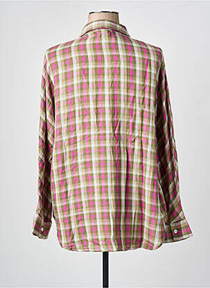 Chemisier tissage crêpe manches longues vert CHICOSOLEIL femme