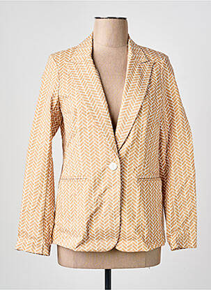 Blazer finition intérieure biaisée marron ESQUALO femme