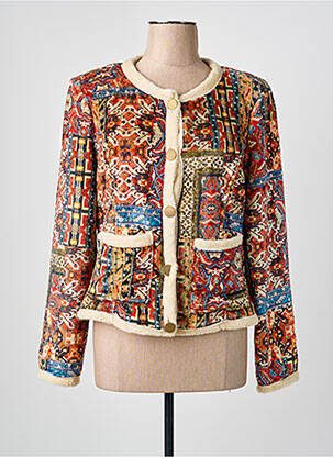 Veste casual col rond beige ONE O ONE femme