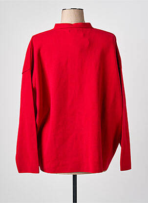 Gilet manches longues stretch rouge MAT. femme