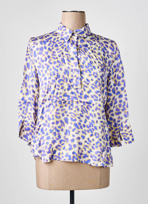 Blouse manches 3/4 manches 3/4 violet SEMIOLOGY femme