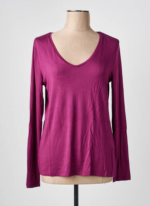T-shirt manches longues manches longues violet YEST femme