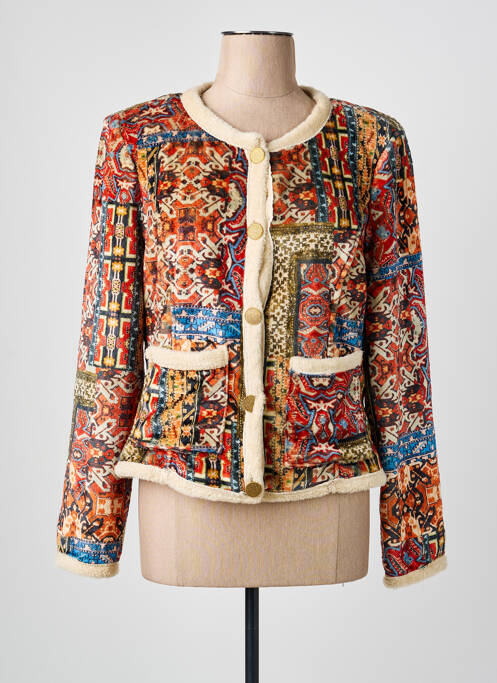 Veste casual col rond beige ONE O ONE femme