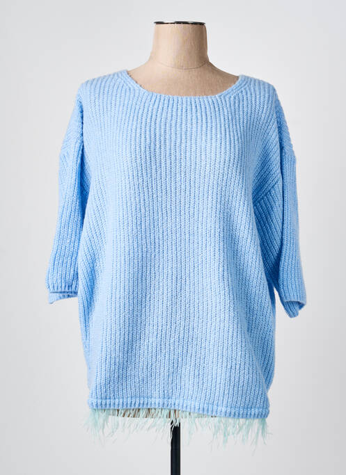 Pull tunique bleu MAT. femme